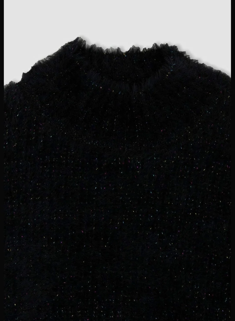 DeFacto New Year Girl Crew Neck Long Sleeve Tricot Pullover