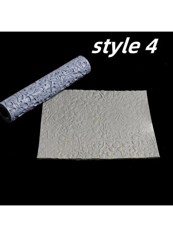 Style 4 3D Printed Texture Roller for Clay Foam Miniature Bases Terrain Tiles - Image 1