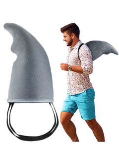 Civaner Civaner Shark Costume Shark Fin Gray Shark Costume Costume Props Easy to Wear Shark Accessories Costume for Adults Cosplay  - Image 1