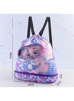 HOOKOR Swim Bags,Swim Backpack Waterproof Beach Backpack with Dry Wet Compartments, Dry Wet Separated Swim Bags for Beach Swim Boys Girls Women  - Image 2