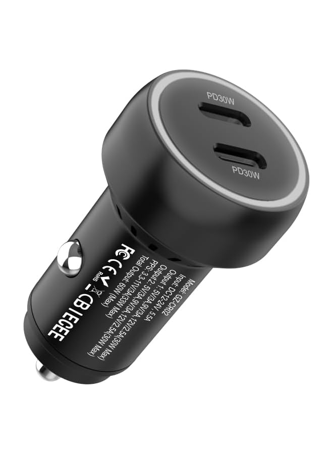 Gizmo 60W Car Charger, Support Fast Charging, 2 Years Warranty - Image 2