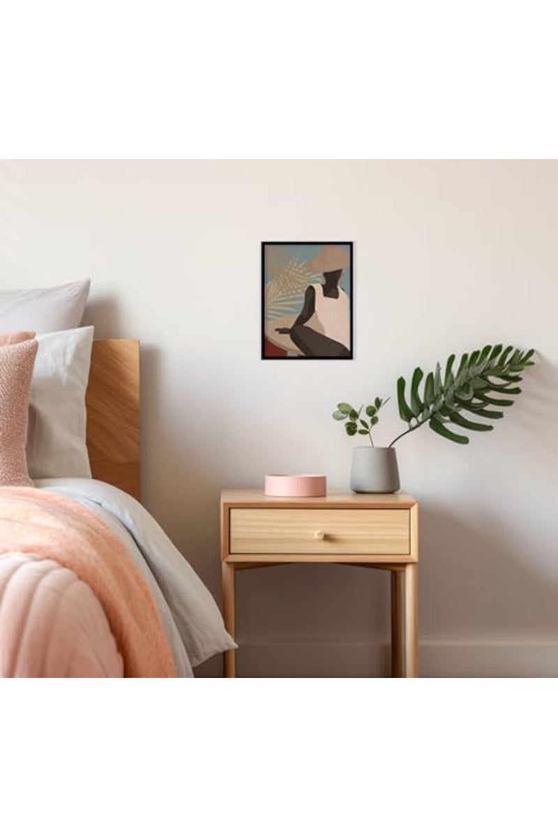 QUOTE - UNQUOTE ART Boho Paintings - Boho Wall Frames - Minimal Posters - Women Paintings - 13x17 inches - Black Frame - Image 5