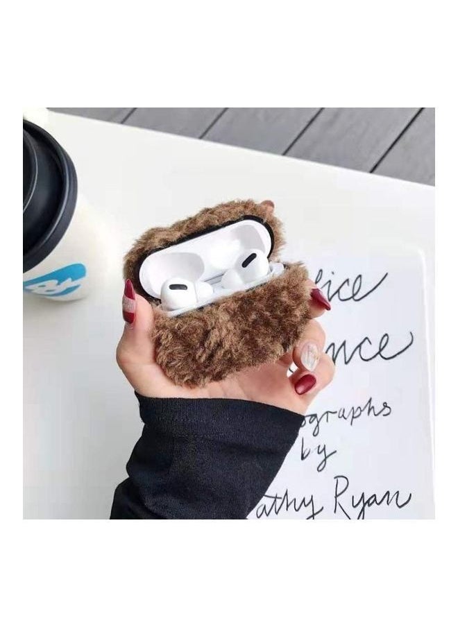 NIBEMINENT Bluetooth Headphone Protective Case For Apple AirPods Pro Brown  - Image 1
