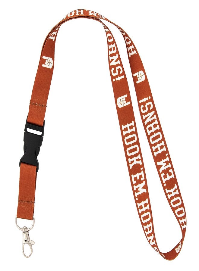 ديزرت كاكتوس حامل مفاتيح سيارة وبطاقة هوية من جامعة تكساس (UT Longhorns) مع مشبك قابل للفصل (برتقالي - اربطه باليد) - Image 1