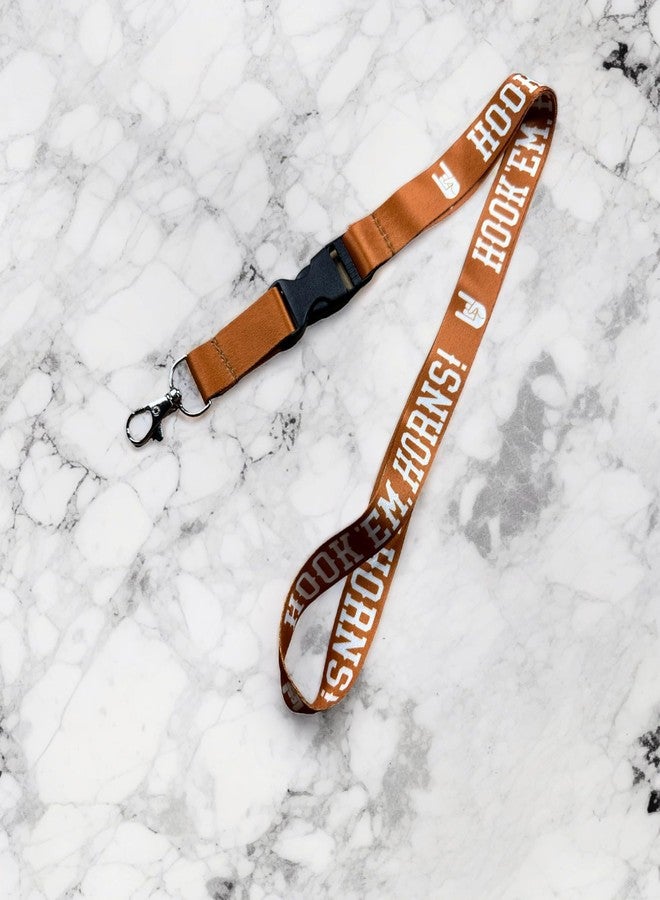 ديزرت كاكتوس حامل مفاتيح سيارة وبطاقة هوية من جامعة تكساس (UT Longhorns) مع مشبك قابل للفصل (برتقالي - اربطه باليد) - Image 4