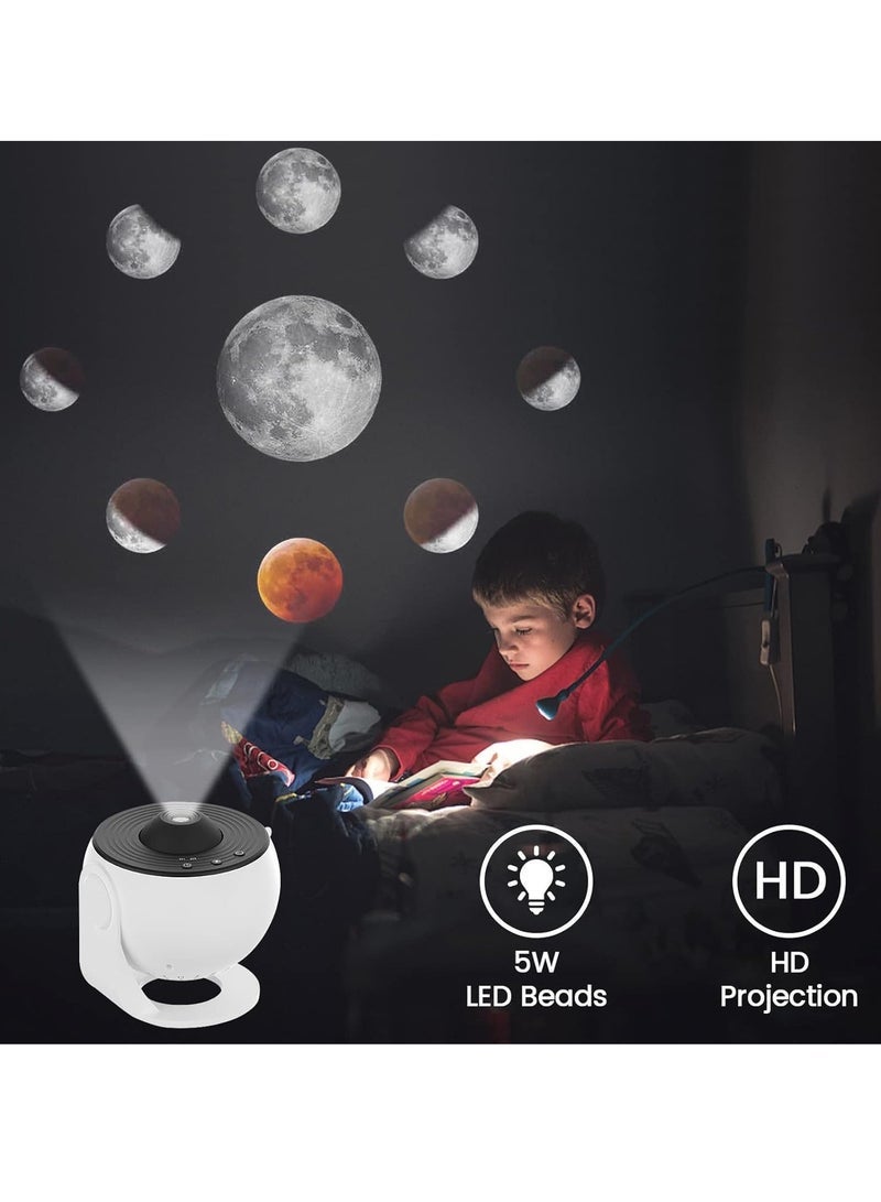 JAJEEK Galaxy Projector for Bedroom Star Projector 12 in 1 Planetary System Projector 360° Rotating Night Light Projector for Room Decor Play Room Home Theater Ceiling and Dating Use - Image 3