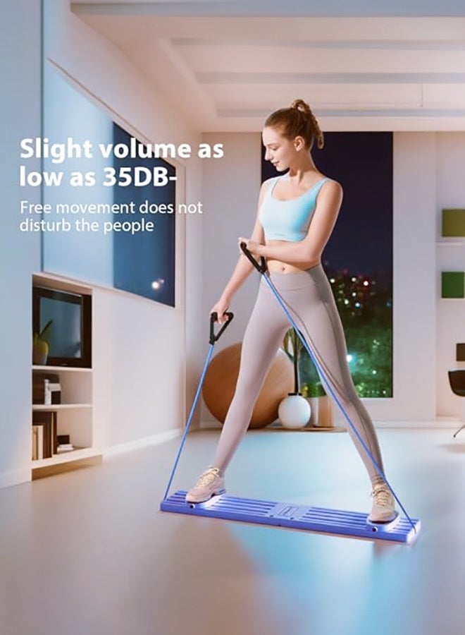 WALALLA All-in-One Home Ski Trainer - 3-Function Leg & Hip Exercise Machine with Adjustable Armrests, Pelvic Floor & Leg Shaping Equipment with Secure Foot Plates Purple - Image 2