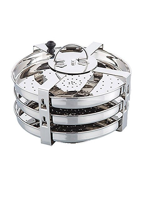Expresso Expresso Stainless Steel Idiyappam Stand, for Kitchen Small (3 Plates) 