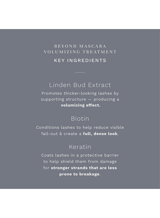 City Beauty Beyond Mascara Volumizing Treatment Nourish & Lengthen Keratin & Biotin Promote Stronger Thicker Looking Eyelashes Buildable & Smudge Resistant Cruelty Free Rich Black - Image 4