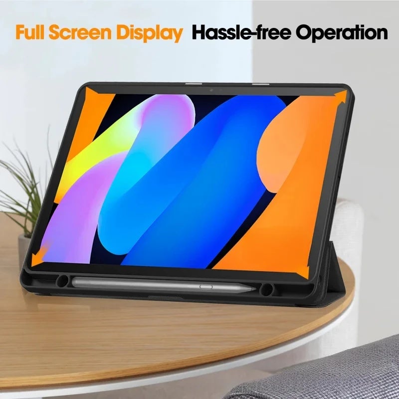 Tablet Protective Cover For Lenovo Idea Tab 11 TB336FU Three Fold TPU Pen Slot Soft Shell Case - Image 4
