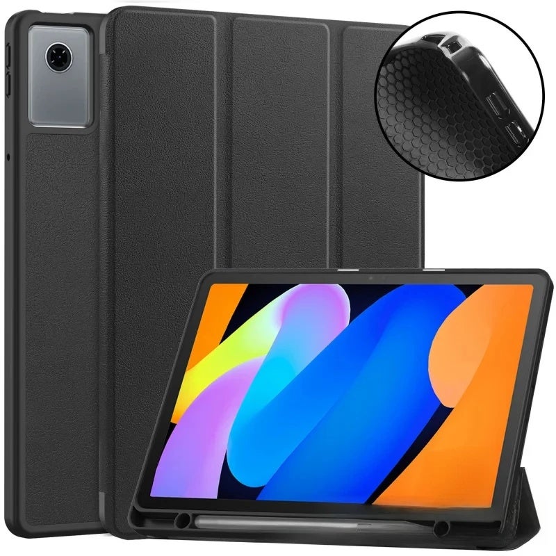 Tablet Protective Cover For Lenovo Idea Tab 11 TB336FU Three Fold TPU Pen Slot Soft Shell Case - Image 1