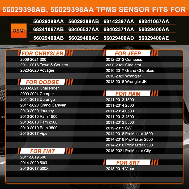 ISINFLASH TPMS Tire Pressure Monitoring System Sensor - Image 2