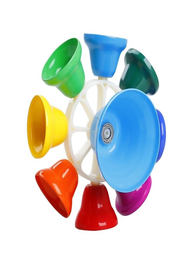 LANDTOM Orff Children's Percussion Instrument, Hand Bells,Desk Bells,Rainbow Diatonic Bells for Kids, Toddler Preschool Musical Learning Toys, Kid Birthday Gift for 3-Year-Old and Over (DB002) - Image 2