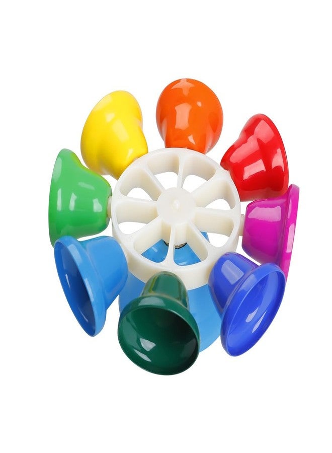 LANDTOM Orff Children's Percussion Instrument, Hand Bells,Desk Bells,Rainbow Diatonic Bells for Kids, Toddler Preschool Musical Learning Toys, Kid Birthday Gift for 3-Year-Old and Over (DB002) - Image 1