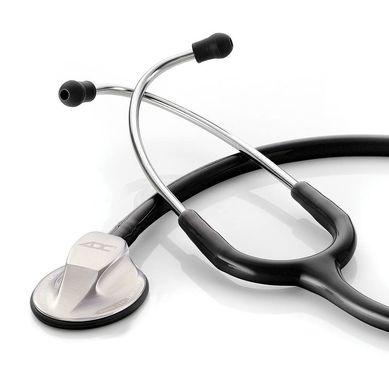 ADC 615BK Adscope Model 615 Platinum Sculpted Clinician Stethoscope with Tunable AFD Technology, Black - Image 4