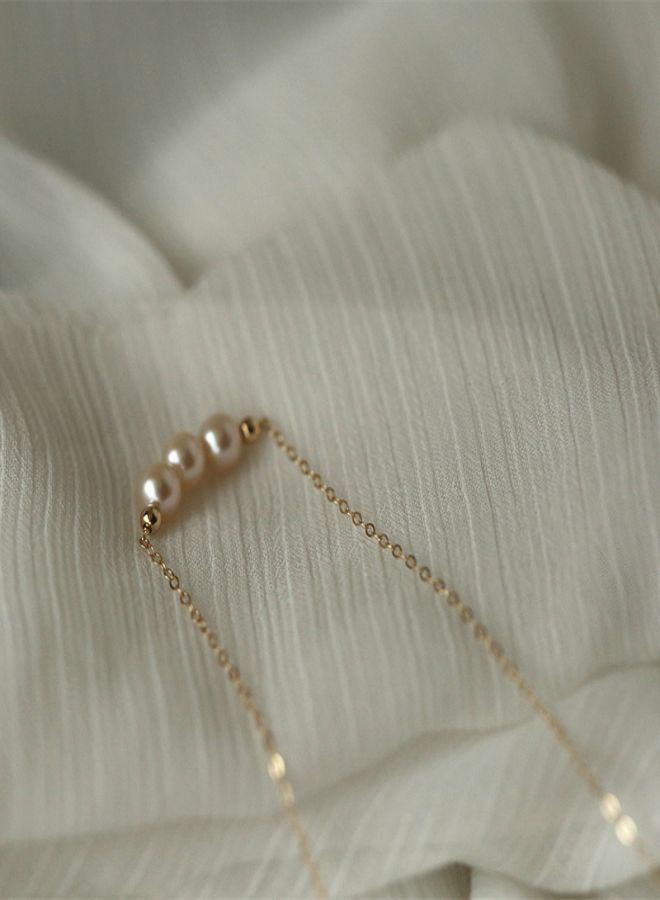 Satinior Simple niche design pearl series necklace - Image 2