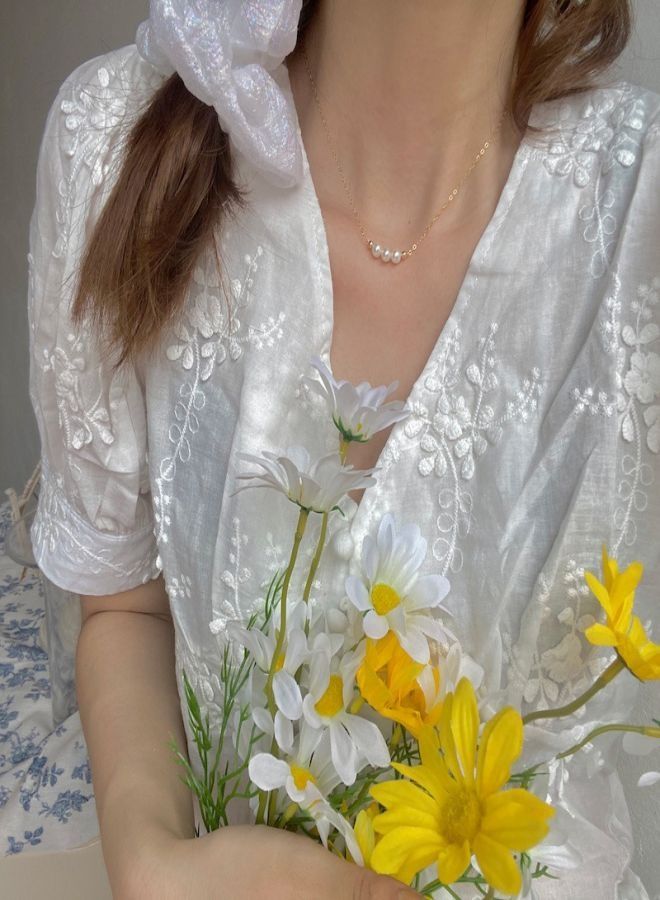 Satinior Simple niche design pearl series necklace - Image 3