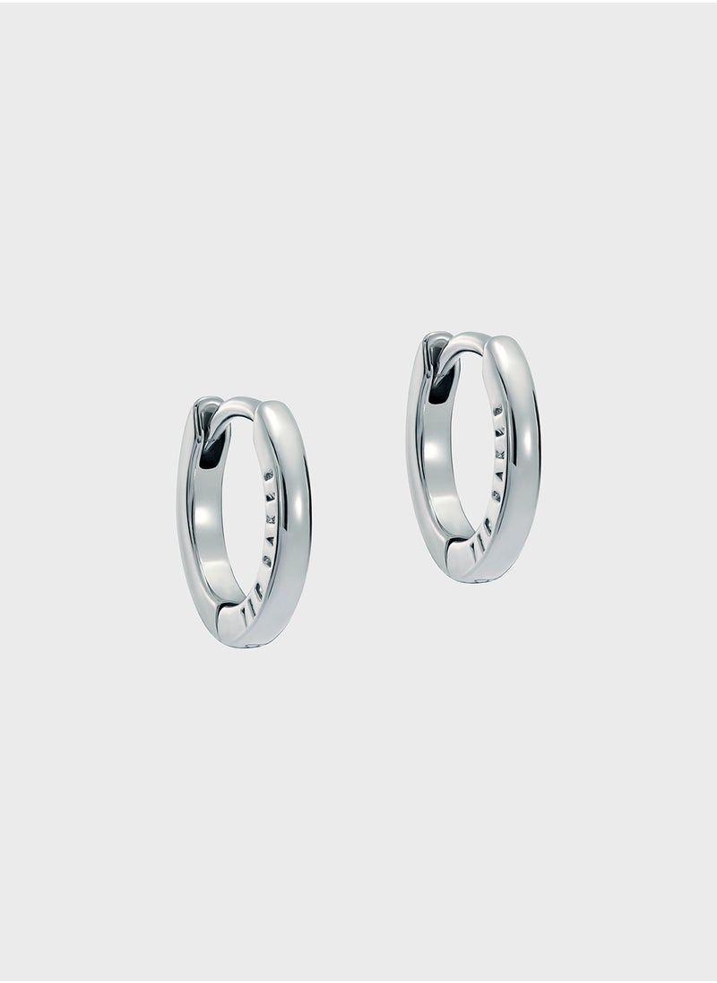 Ted Baker Logo Detail Hoop Earrings  - Image 1
