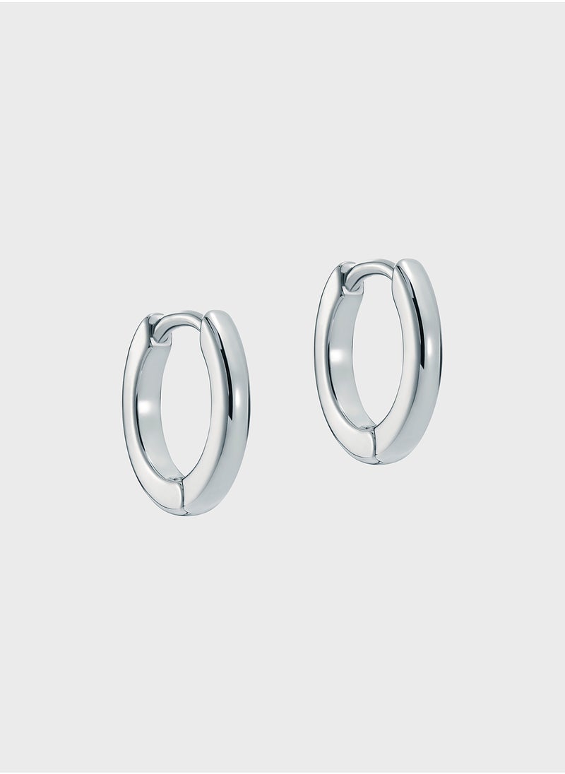 Ted Baker Logo Detail Hoop Earrings  - Image 3