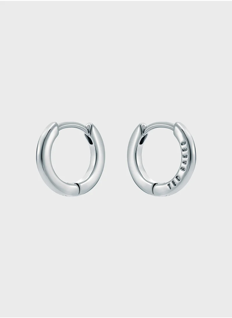 Ted Baker Logo Detail Hoop Earrings
