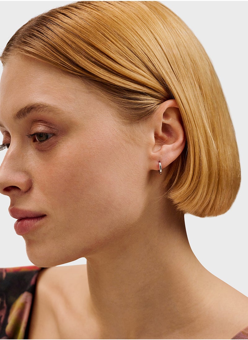 Ted Baker Logo Detail Hoop Earrings  - Image 4