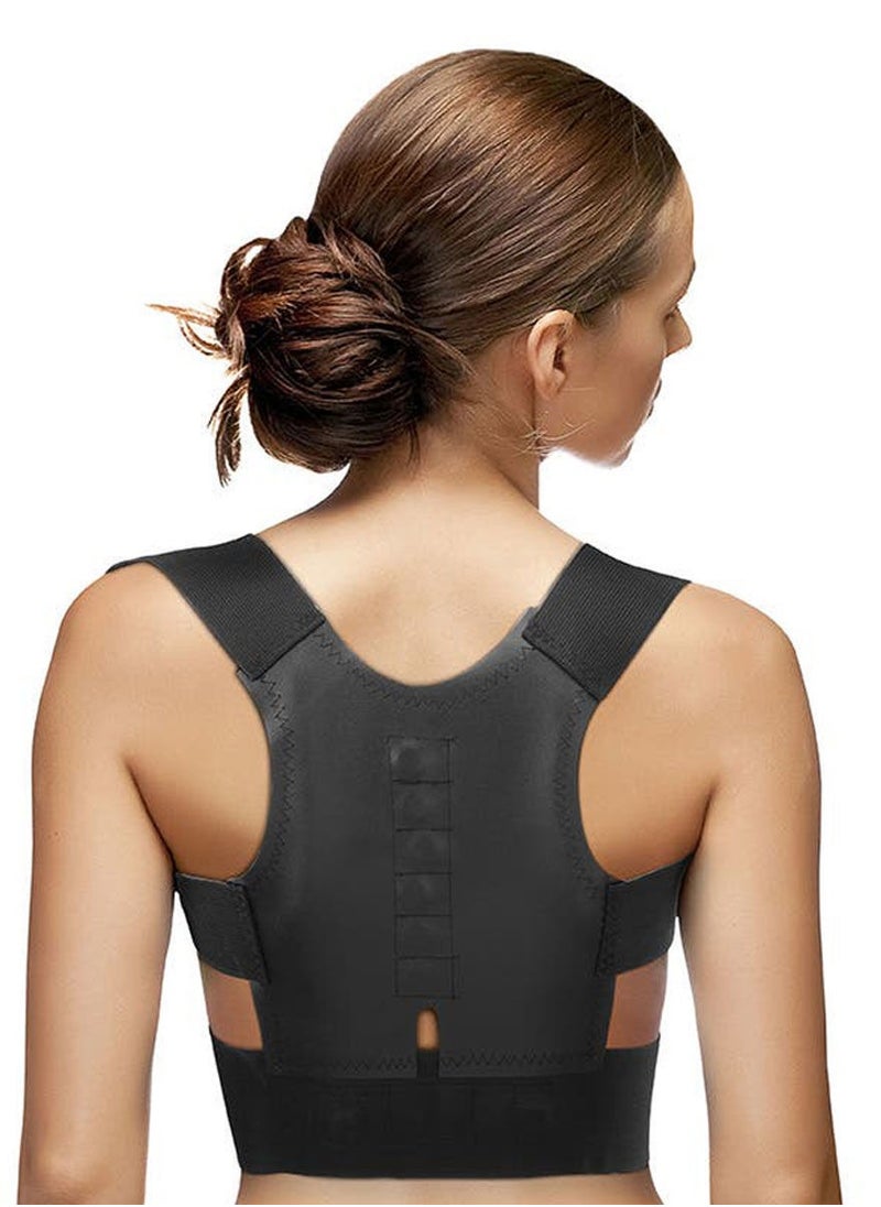 Generic - Hunchback Posture Corrector Spine Support, Comfortable, Lightweight, Durable, Invisible Breathable Adjustable Back Neck Relief for Improved Posture and Back Pain Relief for Adults Black - Image 1