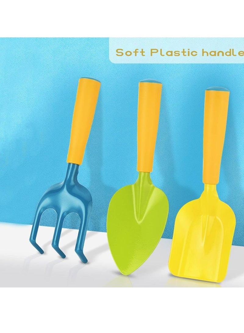 Loquat Kids Garden Tools Set，Garden Spade Shovel Trowel Rake Yard Digging Beach Sand Safe Toys for Toddlers Gifts - Image 2