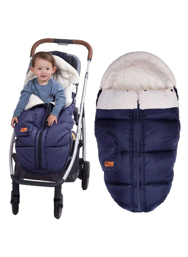 KZ Dotnz Universal Footmuff for Stroller with Adjustable Side Central and Botton zips, Stroller Footmuff with Soft Hood, Waterproof Warm Outdoor Baby Stroller Bunting Bag/Stroller Accessories - Image 1