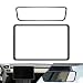 EKUWU 2 PCS Protector Trim Frame Center Screen Edge Frame Rear View Mirror Cover Protector Car Interior Decor Accessories Compatible with Model 3 and Model Y Black - Image 2