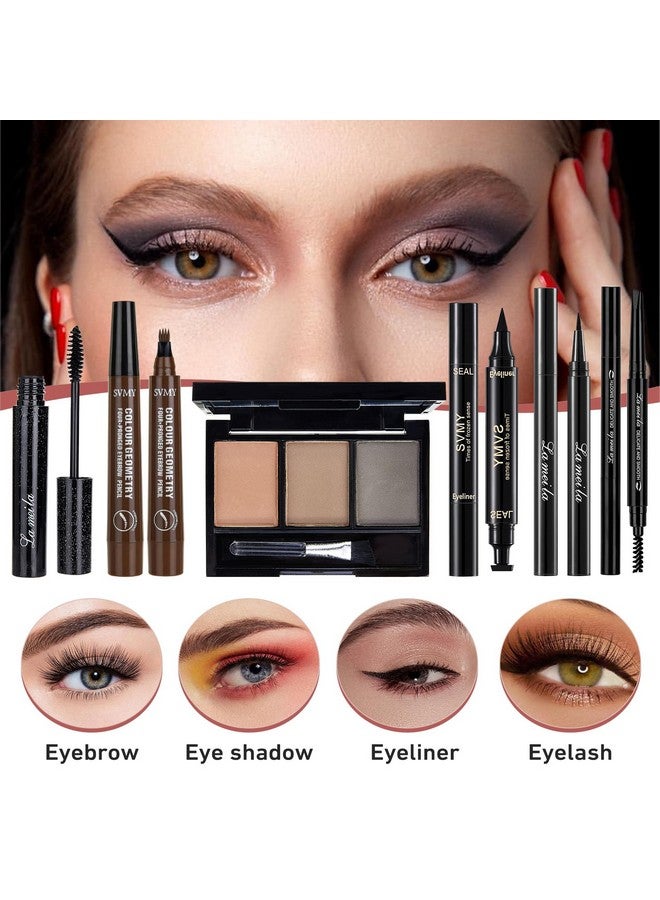 SIGHTLING All In One Makeup Kit, Travel Makeup Kit, Makeup Gift Set, Makeup Kit for Women Full Kit, Makeup Bundle Includes Foundation Eyeshadow Palette Lipstick Eyeliner Mascara Contour Stick Cosmetic Brush Set - Image 5