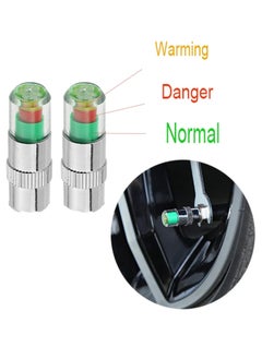 Oasisgalore 12Pcs 2.4Bar 36PSI Car tire Pressure Monitor Valve stem Caps Sensor Indicator with 3-Color Eye Alert  - Image 2
