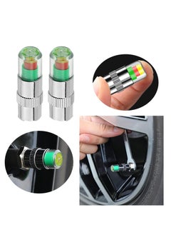 Oasisgalore 12Pcs 2.4Bar 36PSI Car tire Pressure Monitor Valve stem Caps Sensor Indicator with 3-Color Eye Alert  - Image 3