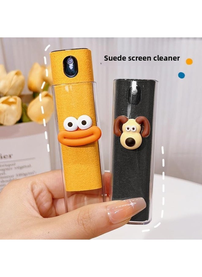 Generic - Mobile Phone Screen Cleaning Artifact Portable Spray Wipe One Cute Cartoon Tablet Computer Display Screen Cleaning Solution-Color:Red Durable Screen Cleaner - Image 1