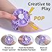 DISFAT POP it Sensory Fidget BraceletAnxiety Stress ReliefParty Favors Kids Toy 3548812 Year Boys Girls GiftBirthday Favors for Kids Christmas Holiday Activity GiftPurple - Image 4