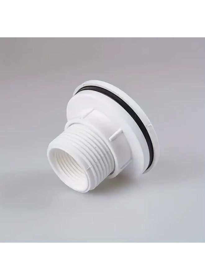 White 3 4 Inch Water Tank Connector PVC Internal External Threads For Aquarium Pool And Water System - Image 5