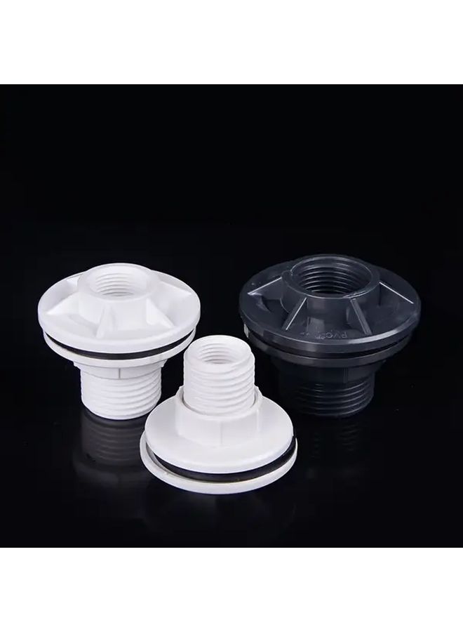 White 3 4 Inch Water Tank Connector PVC Internal External Threads For Aquarium Pool And Water System - Image 4