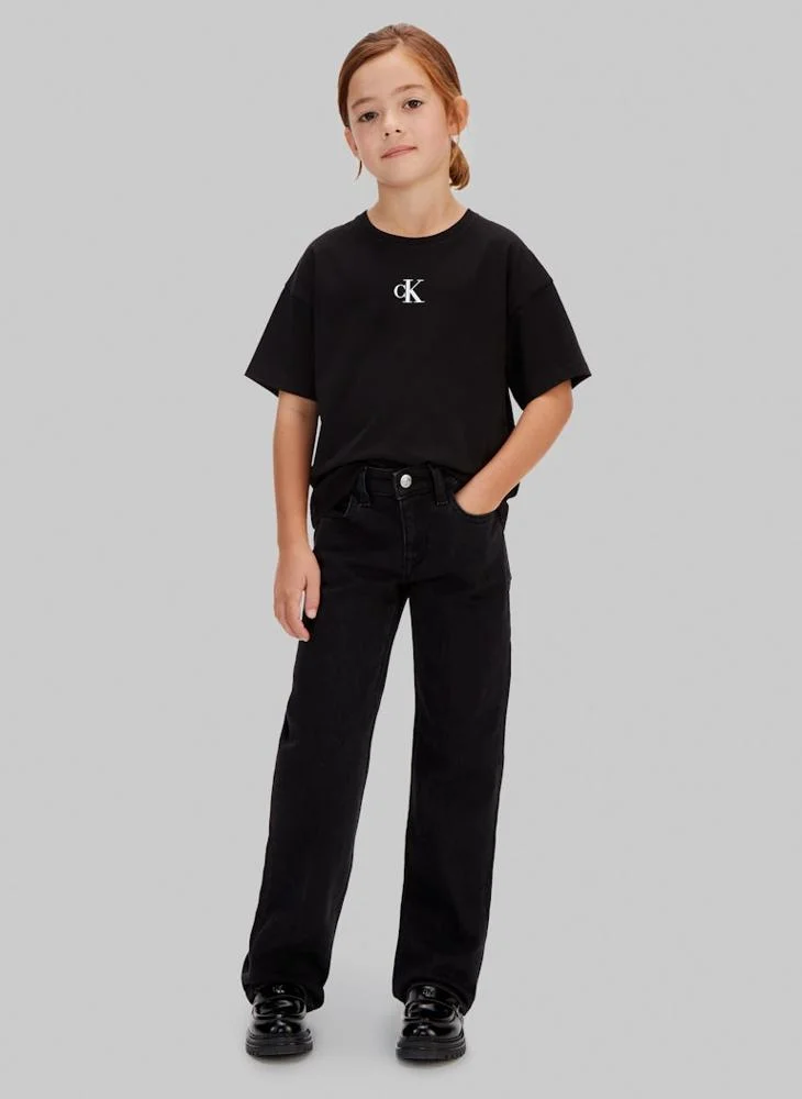 Calvin Klein Jeans  Youth Straight Fit Jeans for Women | Best Price UAE