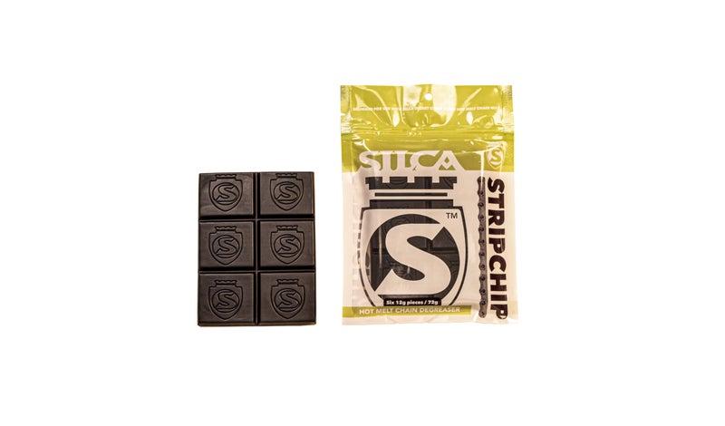 SILCA Strip Chip Hot Melt Wax Chain Degreasing for Bicycle Chains | 6 Individual Chips 12 grams each | Fully cleans 6 new factory greased bicycle chains | Compatible with all Bicycle Chains - Image 1