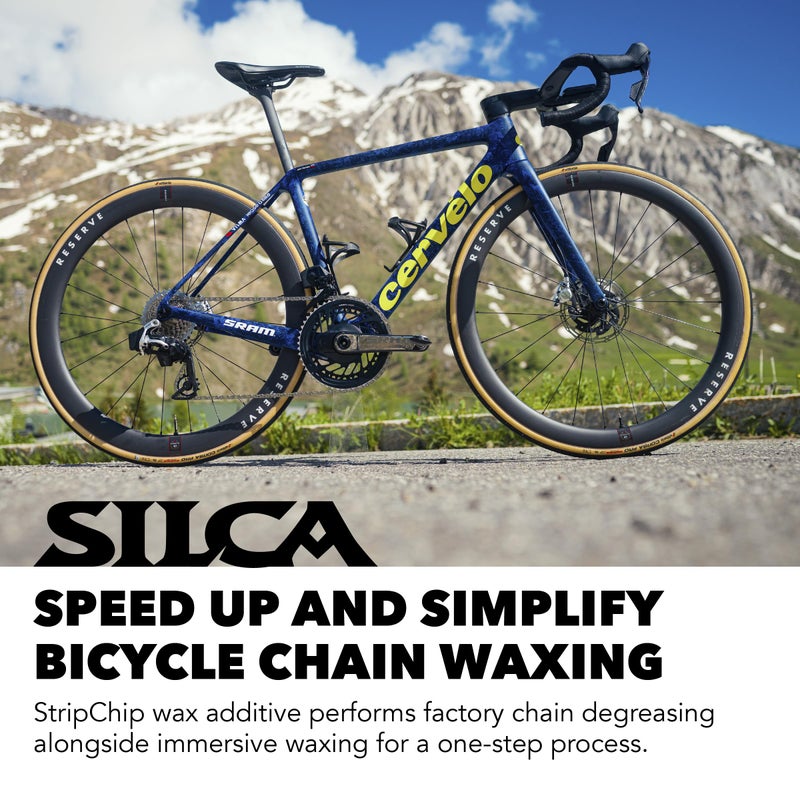 SILCA Strip Chip Hot Melt Wax Chain Degreasing for Bicycle Chains | 6 Individual Chips 12 grams each | Fully cleans 6 new factory greased bicycle chains | Compatible with all Bicycle Chains - Image 2