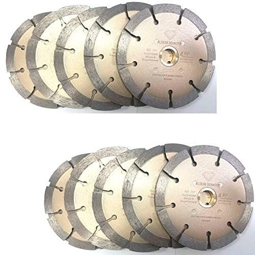 ALSKAR DIAMOND ADKST 4-1/2 inch Standard Twin Tuck Point Blade Sintered Diffusion Bonded Dry or Wet Cutting for Mortar and Concrete (4-1/2") - Image 1