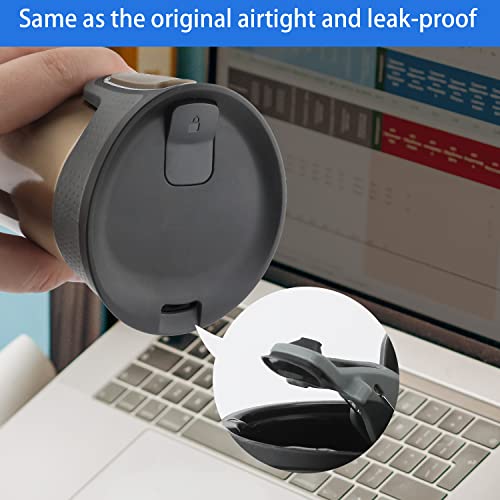 SAVITA 4pcs Replacement Part for Contigo West Loop, Autoseal Travel Coffee Mug Lid Replacement Rubber Lid Stopper Coffee Mug Stopper Travel Mug Accessories for Contigo Tumbler (Black) - Image 3