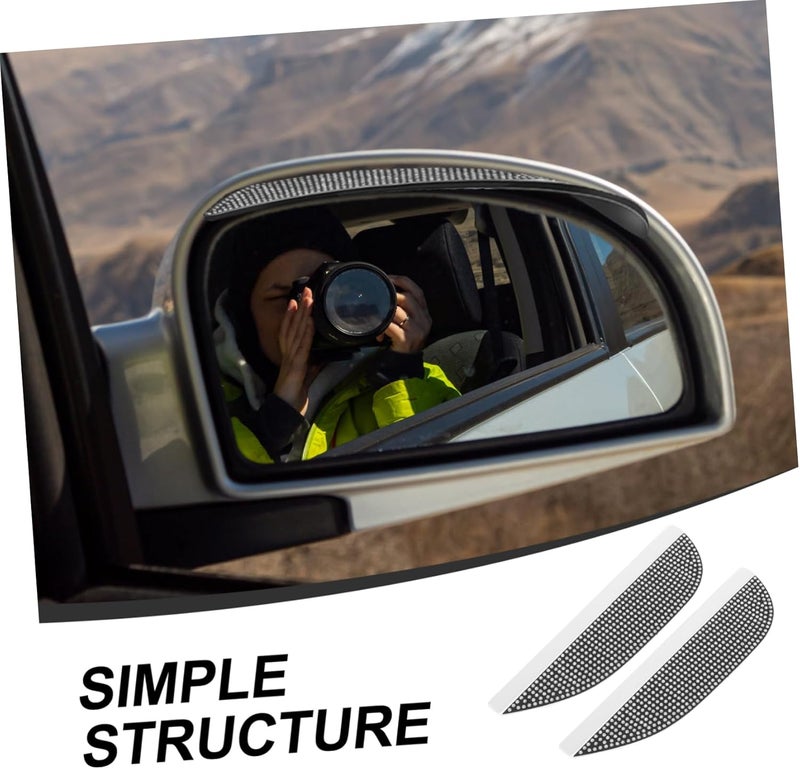 Rainproof Eyebrows Rearview Mirror Visors Rhinestone Design for Car Safety - Image 5