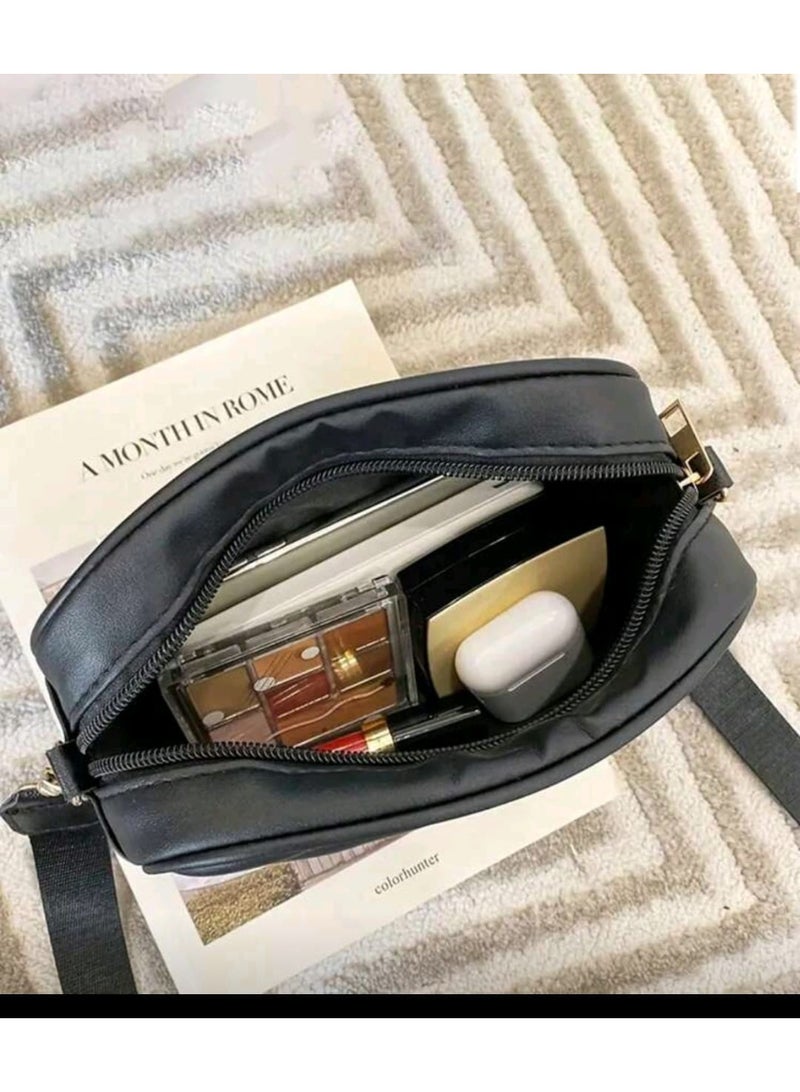 شي إن حقيبة كروس أنيقة مبطنة، حقيبة كروس، تصميم مربع صغير للنساء مع حزام كتف قابل للتعديل، مادة البولي يوريثين، مناسبة للاستخدام اليومي - Image 2