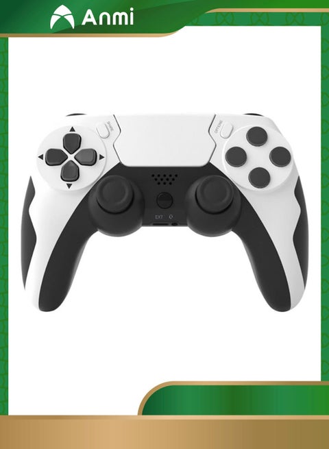 Wireless Joystick Compatible with PS4/Slim/Pro with Dual Vibration Motor, Gaming Bluetooth Controller Work for PlayStation 4 (White)