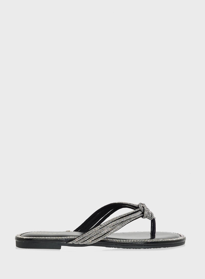 Khizana Sparkly Thong Sandal - Image 1