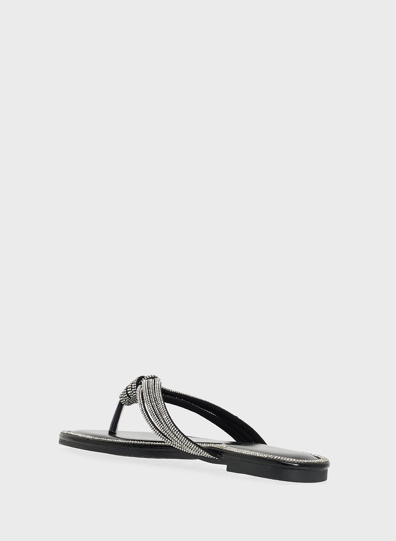Khizana Sparkly Thong Sandal - Image 3