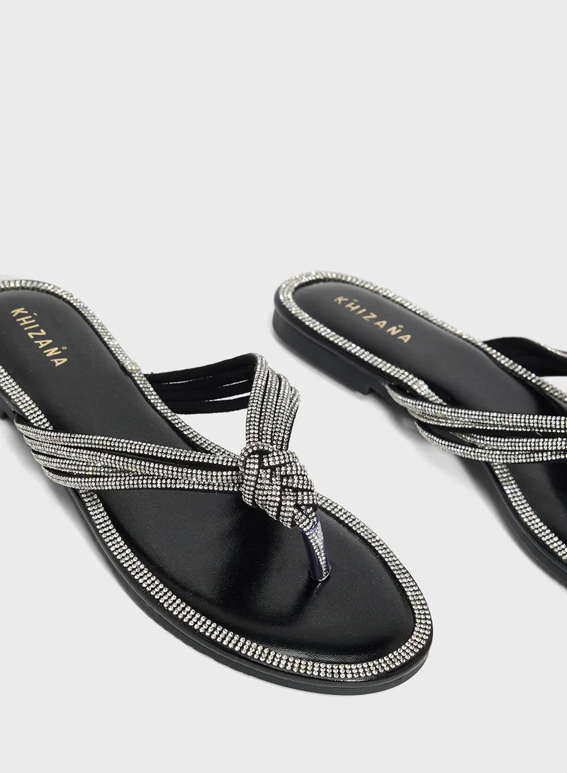 Khizana Sparkly Thong Sandal
