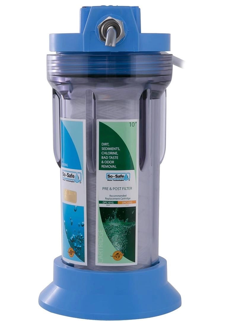 سو سيف جهاز تنقية المياه العادي So Safe Counter Top (أزرق/شفاف) - Image 2