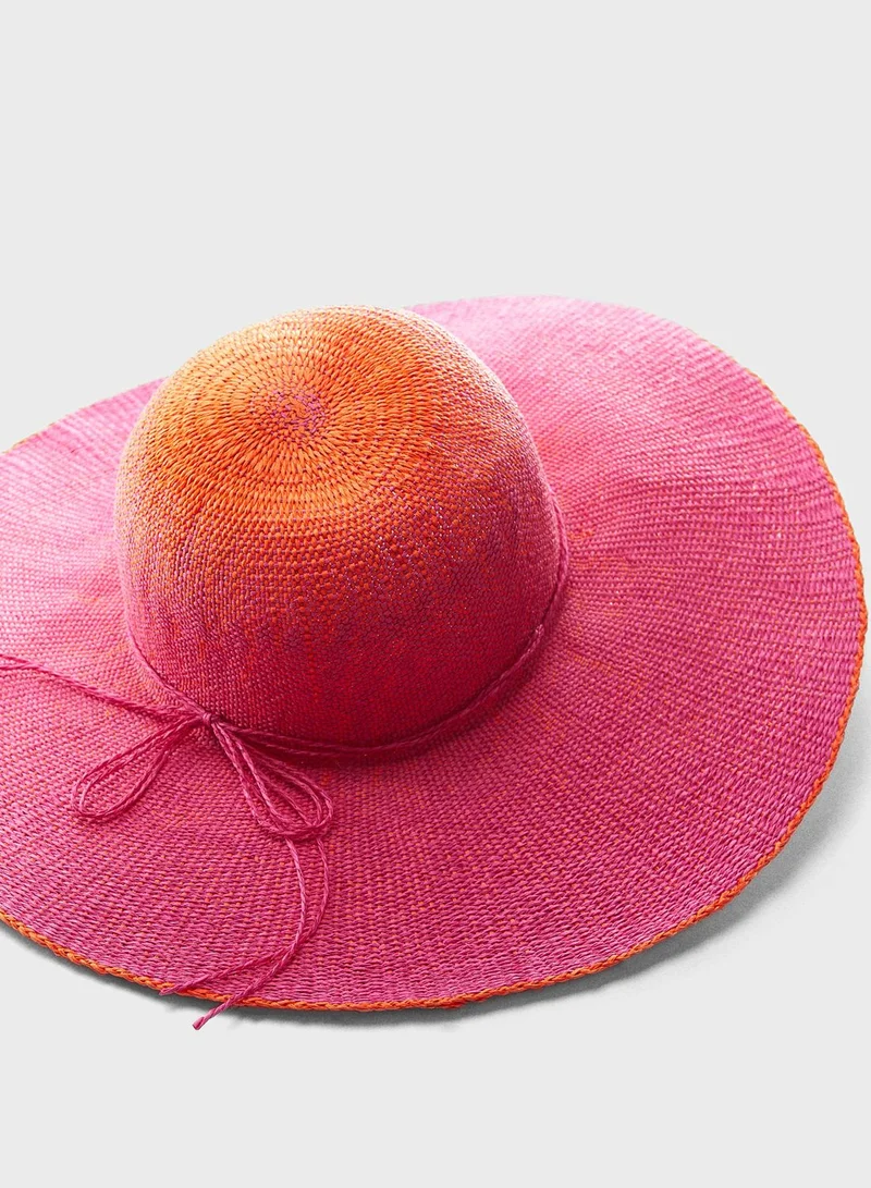 MANGO Gradient bow hat