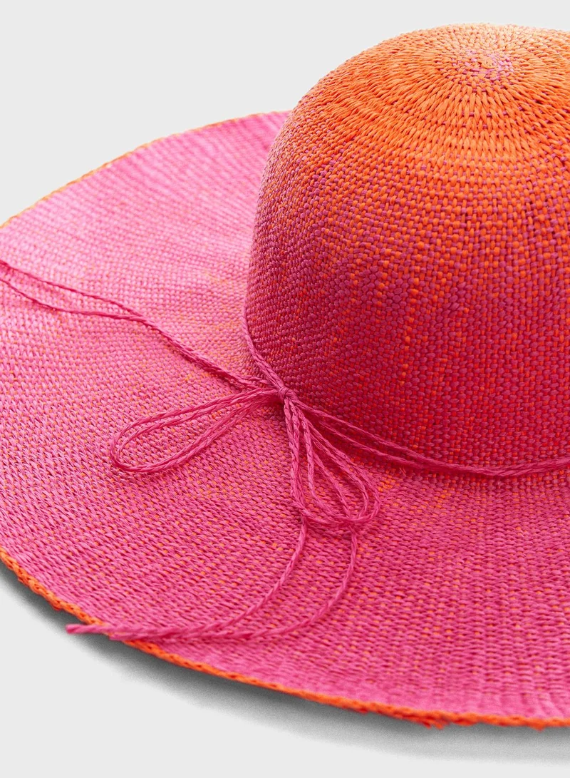 MANGO Gradient bow hat